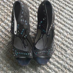 Jimmy Choo Studded Wedges